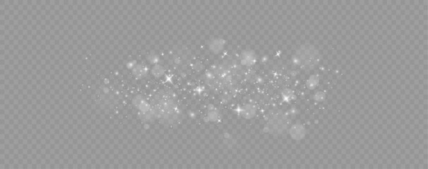 Abstract magic dust PNG vector with glowing festive particles © LIUDMILA