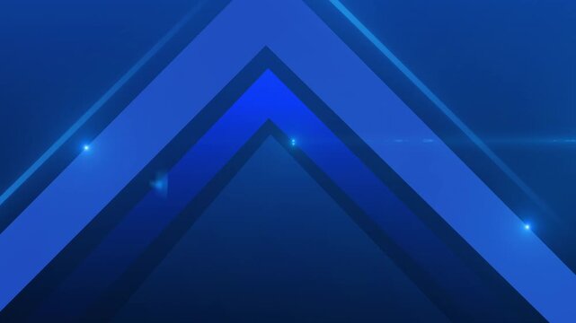 Modern Blue Arrow Geometric Corporate Background Design animation 4k.