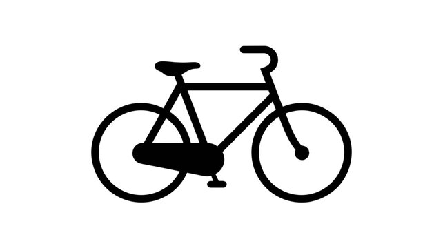 Modern bicycle line art illustration &ndash; Suitable for healthy living campaigns, bike rental signage, or tech icons.