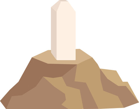 Illustration of Pillar at Arafat Mountain