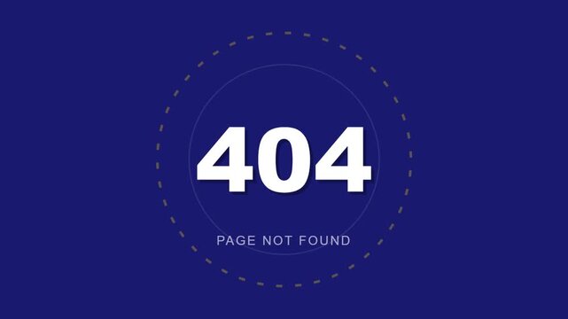 Error 404 Page Not Found Message.