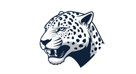 Jaguar Head Illustration - Fierce Animal Portrait © Biru