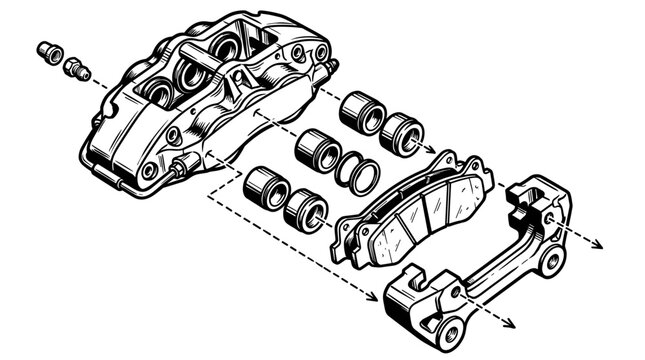 Brake Caliper Assembly Parts.