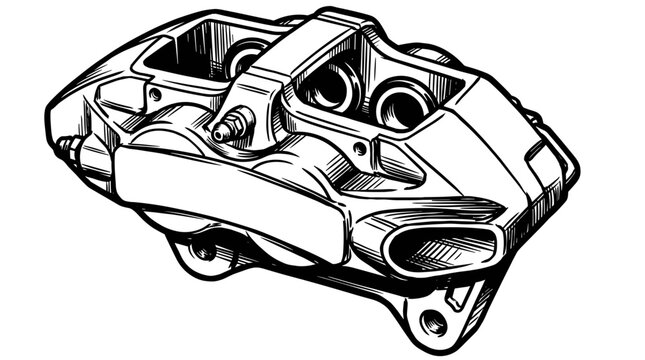 Brake Caliper Close Up View 2.
