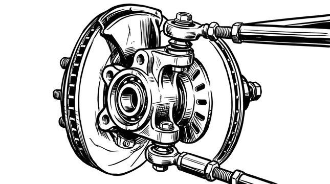 Brake Rotor and Caliper Assembly.