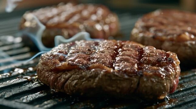 grilled beef steak