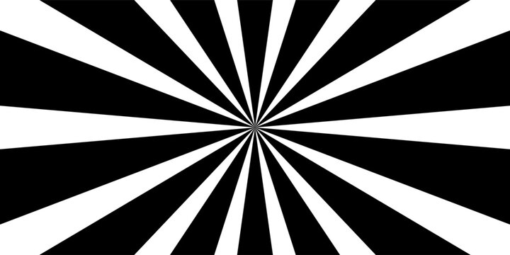 sun burst or sun ray background black and white, hypnotising background