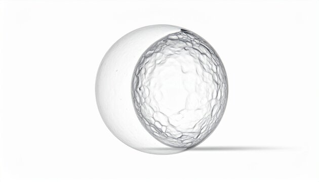 A translucent cellular sphere with textured surface, magnified under light, symbolizing biological origin, complexity, and the mysterious beauty of life&rsquo;s earliest developmental stages.