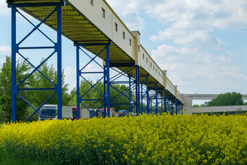 Kolejka ciężarówek do kopalni Bogdanka, Lubelskie © Adam Sadlak