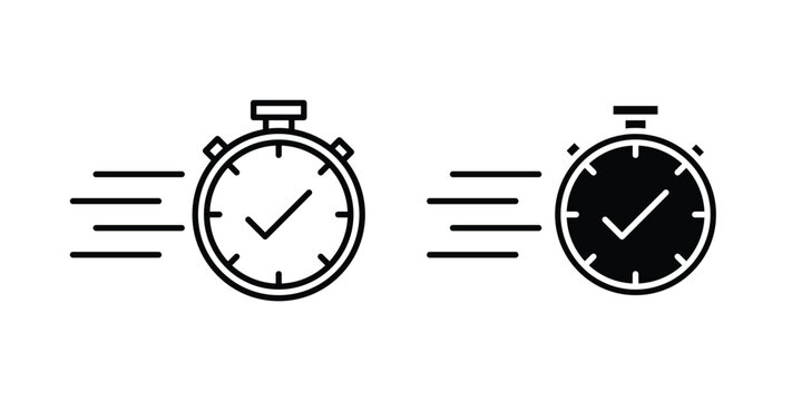 quick response icon illustrations on white, Best for Design Projects