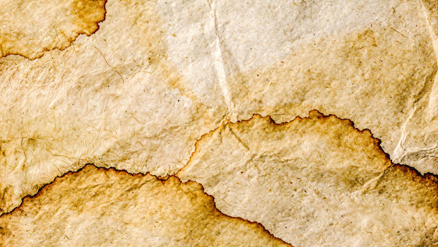 Papier abim&eacute; et tach&eacute;