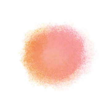 Orange Pink Watercolor Brush Stroke