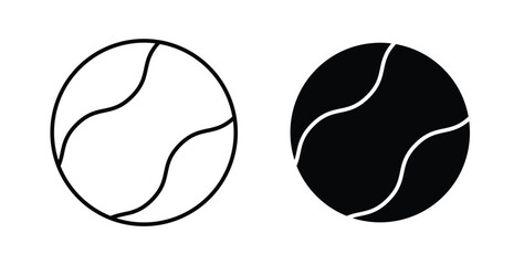 Fototapeta premium Tennis icon illustrations on white, Best for Design Projects