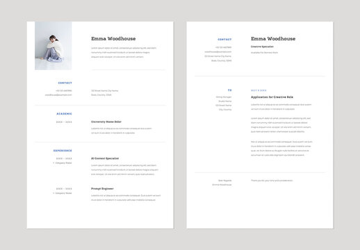 Minimal Resume with Cover Letter
