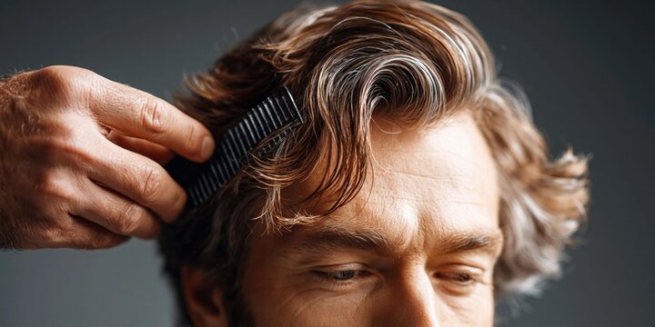 Stylish haircut with professional grooming techniques