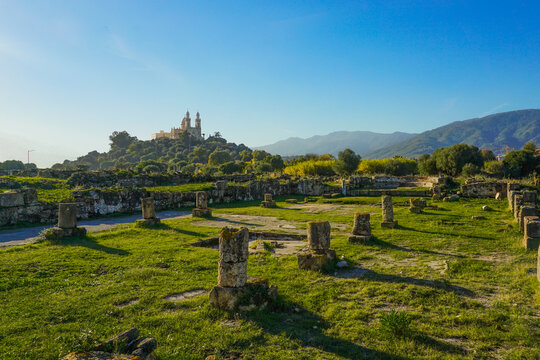 Historical View of the Saint Augustine Basilica Near the Ancient Roman Ruins of Hippo Regius in Annaba, Algeria
