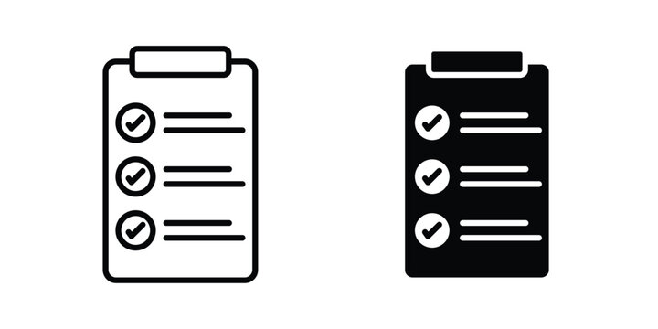 Todo list icon concept editable. Best for web ui design