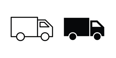Fototapeta premium Truck icon concept editable. Best for web ui design