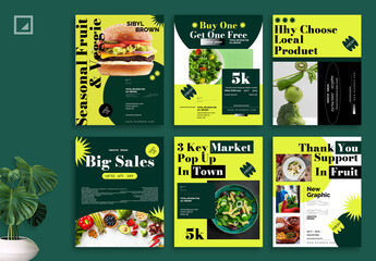 Restaurant Social Media Post Layout