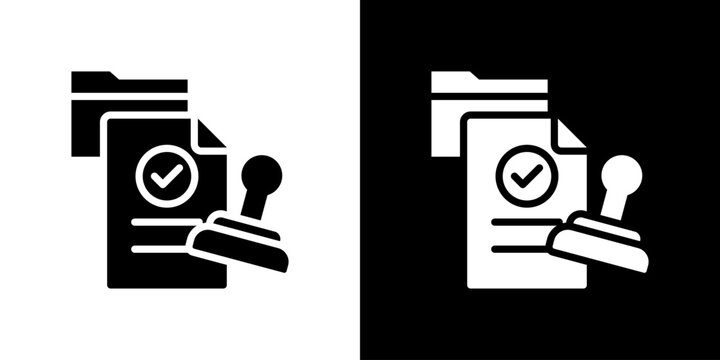 Data Validation Icon Sheet Black And White