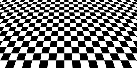 Fototapeta premium Black and white checkered pattern, Checkerboard seamless pattern