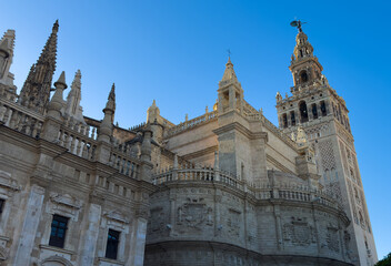 Fototapeta premium Historic building in sevilla spain