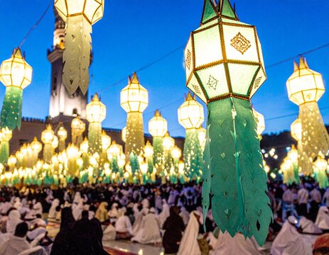 Majestic floating lanterns flying in the night sky during traditional festival celebration