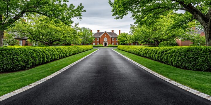 Elegant estate with a grand tree lined driveway
