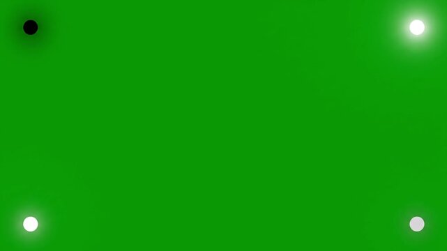 Minimalist Alternating Corner Dots &ndash; Green Screen Subtle Accent