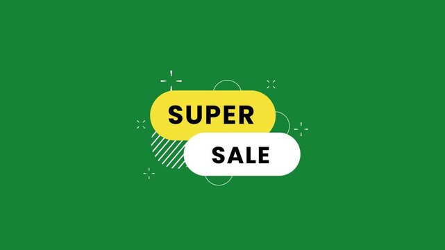 Colorful big sale burst animation perfect for promotions and advertisements.