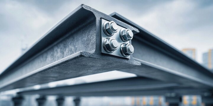 Robust steel structure demonstrating engineering precision