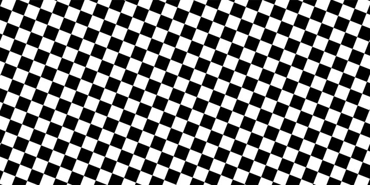 Black and white checkered pattern, Checkerboard seamless pattern