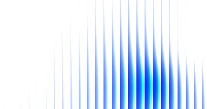 Gloss minimalist fluid 3D abstract background video with white to blue gradient waves &mdash; iridescent glass texture, smooth flowing depth, soft luminous glow, transparent layers, futuristic 4K loop