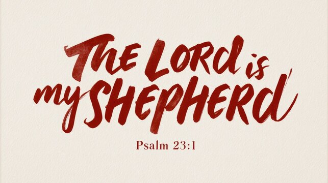 Psalm 23:1 The Lord Is My Shepherd