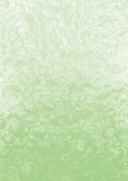 Arri&egrave;re-plan organique de bulles et motifs fluides en d&eacute;grad&eacute; &ndash; Texture abstraite et apaisante pour designs cr&eacute;atifs vert nature