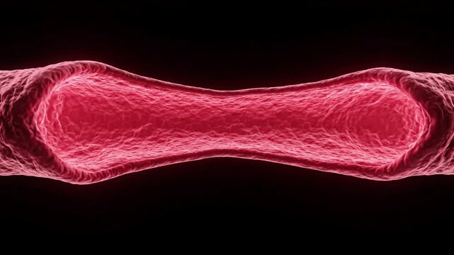 Abstract visualization of constricted blood vessel, medical science concept, healthy circulation flow, science, health