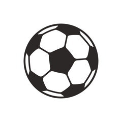 Fototapeta premium Soccer ball vector, Soccer ball silhouette, Football svg, Soccer ball svg, Soccer ball clipart. 
