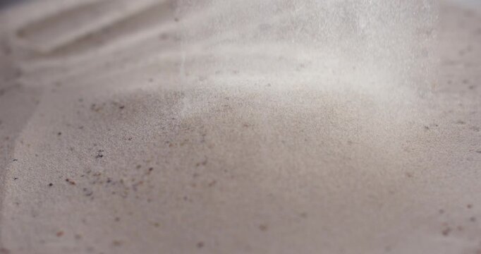 Super Slow Motion Peaceful Closeup Reveals Subtle Ripples Of Fine Grains