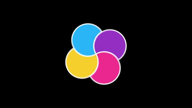 Childrens toy, wind spinner. Multi-colored circles rotate in the center