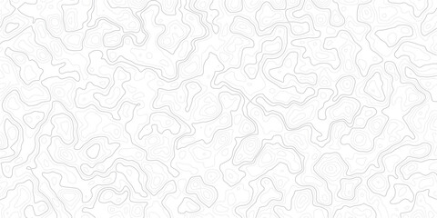 Topographic map design with wavy lines and contours on white background © MD.HUZZATULLAHISLAM