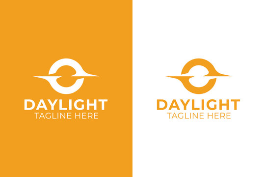 Minimalist Daylight Sun and Dynamic Horizon Logo