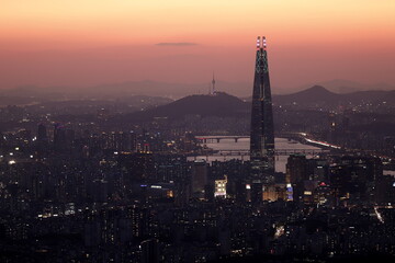 Obraz premium seoul at sunset