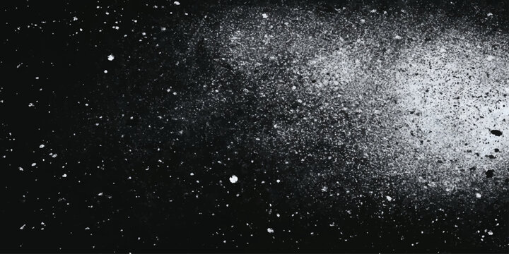 Rain drops on the window reflect a dark starry night sky where a cold blue nebula glows like cosmic dust across the abstract universe