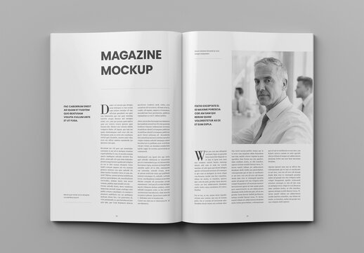 Open Magazine Mockup