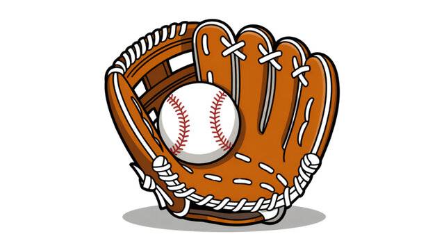 Brown baseball glove with white stitching ready for catch