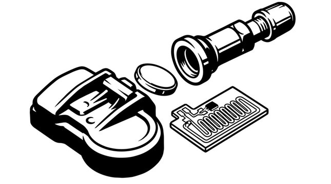Disassembled Lock Mechanism Parts.