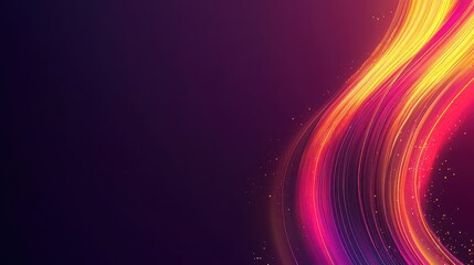 Abstract glowing network of digital connections with vibrant light streaks on a modern dark background