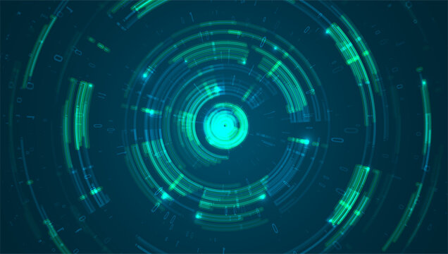 Abstract big data visualization. Big data code representation. Graphic concept for your design