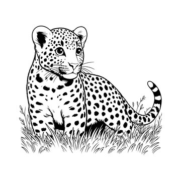 A majestic leopard with distinctive spots rests on a tree branch, showcasing the powerful beauty of this wild feline predator in its natural wildlife habitat