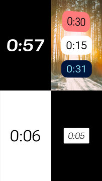 Vertical Variable Type 60 Second Countdown